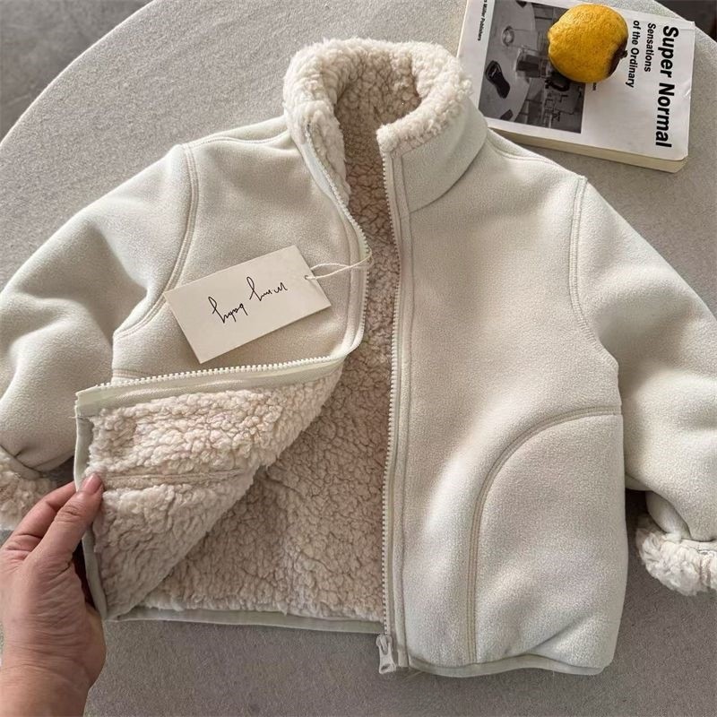 Modna kurtka z imitacji futra  – Toddler Boy Winter Fleece Jacket recenzja i cena